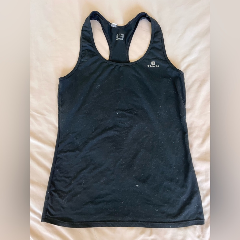 DOMYOS exercise tank top black Decathalon
